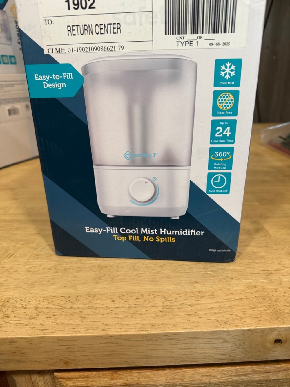 Safety 1st Easy-Fill Cool Mist Humidifier - White